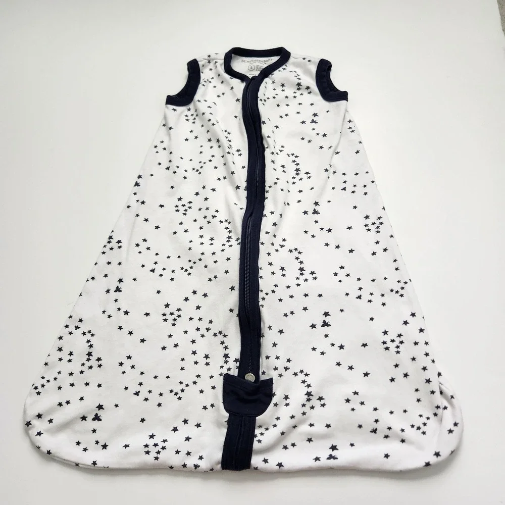 Burt's Bees‎ Baby Beekeeper Sleep Sack Stars Organic Cotton Small 0-6M